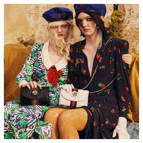 Gucci Rajah White Leather Crossbody Bag - Picture 2 of 5